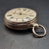 Antique Silver Improved Patent Fussee Fob Pocket Watch 1866