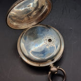 Antique Silver Improved Patent Fussee Fob Pocket Watch 1866