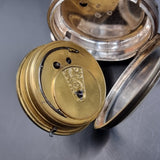 Antique Silver Improved Patent Fussee Fob Pocket Watch 1866