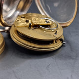 Antique Silver Improved Patent Fussee Fob Pocket Watch 1866