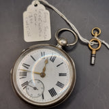 Antique Victorian Silver Fob Pocket Watch Chester 1899