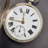 Antique Victorian Silver Fob Pocket Watch Chester 1899