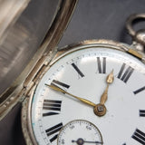 Antique Victorian Silver Fob Pocket Watch Chester 1899