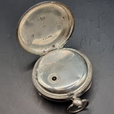Antique Victorian Silver Fob Pocket Watch Chester 1899