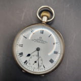 Antique George V Silver Omega Fob Pocket Watch 1914