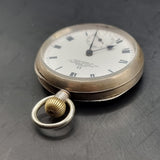 Antique George V Silver Omega Fob Pocket Watch 1914