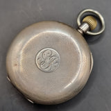 Antique George V Silver Omega Fob Pocket Watch 1914