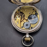 Antique George V Silver Omega Fob Pocket Watch 1914