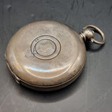 Antique Silver Fob Pocket Watch by Thomas Russell 1919 Tempus Fugit