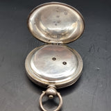 Antique Silver Fob Pocket Watch by Thomas Russell 1919 Tempus Fugit