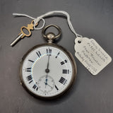 Antique Victorian Silver Fob Pocket Watch by John Johnson 1867