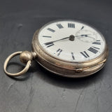 Antique Victorian Silver Fob Pocket Watch by John Johnson 1867