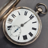 Antique Victorian Silver Fob Pocket Watch by John Johnson 1867