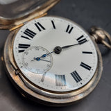 Antique Victorian Silver Fob Pocket Watch by John Johnson 1867