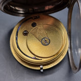 Antique Victorian Silver Fob Pocket Watch by H M Burrows 1862