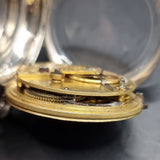 Antique Victorian Silver Fob Pocket Watch by H M Burrows 1862