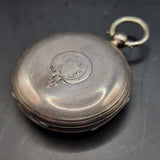 Antique Victorian Silver Fob Pocket Watch by H M Burrows 1862