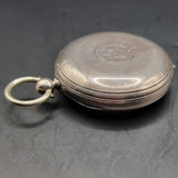 Antique Victorian Silver Fob Pocket Watch by H M Burrows 1862