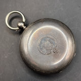 Antique Victorian Silver Fob Pocket Watch by H M Burrows 1862