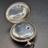 Antique Victorian Silver Fob Pocket Watch by H M Burrows 1862