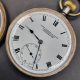Antique Silver Fob Pocket Watch by John Purser and Sons Champion Lever 1919
