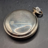 Antique Art Deco Chrome Plated Fob Pocket Watch by Fides