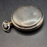 Antique Art Deco Chrome Plated Fob Pocket Watch by Fides