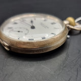 Antique Silver Fob Pocket Watch by Robert Milne, Manchester 1918