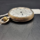 Antique Silver Fob Pocket Watch by Robert Milne, Manchester 1918