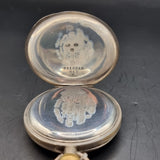 Antique Silver Fob Pocket Watch by Robert Milne, Manchester 1918