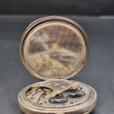 Antique Silver Fob Pocket Watch by Robert Milne, Manchester 1918