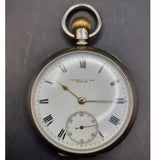 Antique Silver Fattorini and sons Fob Pocket Watch American Waltham Traveler