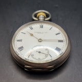 Antique Silver Fattorini and sons Fob Pocket Watch American Waltham Traveler