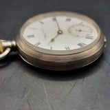 Antique Silver Fattorini and sons Fob Pocket Watch American Waltham Traveler