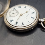 Antique Silver Fattorini and sons Fob Pocket Watch American Waltham Traveler