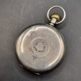 Antique Silver Fattorini and sons Fob Pocket Watch American Waltham Traveler