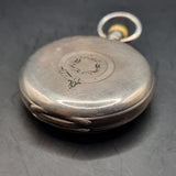 Antique Silver Fattorini and sons Fob Pocket Watch American Waltham Traveler