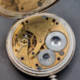 Antique Silver Fattorini and sons Fob Pocket Watch American Waltham Traveler