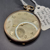 Antique Art Deco Gold Plated Tempo Fob Pocket Watch 15 Jewels