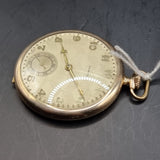 Antique Art Deco Gold Plated Tempo Fob Pocket Watch 15 Jewels