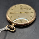 Antique Art Deco Gold Plated Tempo Fob Pocket Watch 15 Jewels