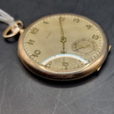 Antique Art Deco Gold Plated Tempo Fob Pocket Watch 15 Jewels