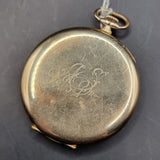 Antique Art Deco Gold Plated Tempo Fob Pocket Watch 15 Jewels