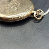 Antique Art Deco Gold Plated Tempo Fob Pocket Watch 15 Jewels