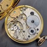 Antique Art Deco Gold Plated Tempo Fob Pocket Watch 15 Jewels