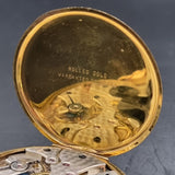 Antique Art Deco Gold Plated Tempo Fob Pocket Watch 15 Jewels