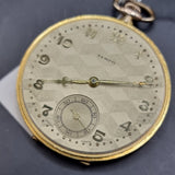 Antique Art Deco Gold Plated Tempo Fob Pocket Watch 15 Jewels