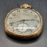 Antique IIlinois Elgin USA Gold Plated Fob Pocket Watch 17 Jewels