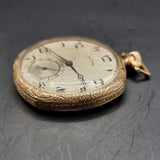 Antique IIlinois Elgin USA Gold Plated Fob Pocket Watch 17 Jewels