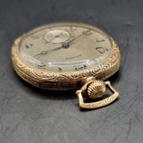 Antique IIlinois Elgin USA Gold Plated Fob Pocket Watch 17 Jewels